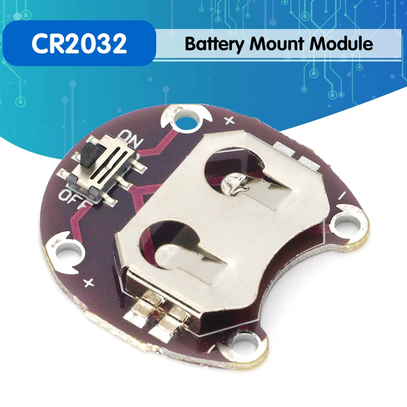 Держатель для аккумулятора LilyPad CR2032 модуль крепления батареи arduino Комплект