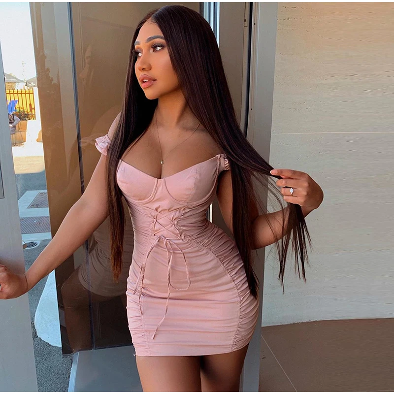 Parthea Клубное сексуальное платье с открытыми плечами женское винтажное