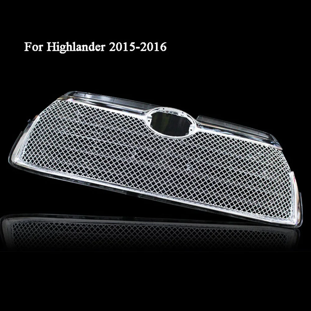 For Highlander 15-16 Решетка решетки автомобиля из нержавеющей стали для Toyota Highlander 2009 2010 2011 - Цвет: For Highlander 15-16