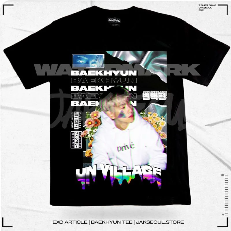 Byun Baekhyun футболка JakseoulStreetwear для мужчин и женщин |