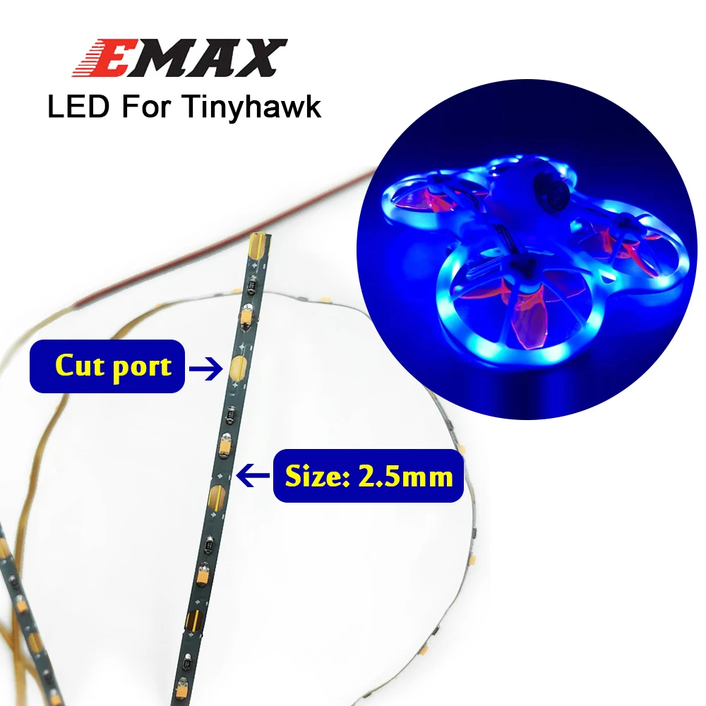 Emax Tinyhawk LED 1M 2.5mm Non-Waterproof 60 Strip Light Dream Color DC 5V led for FPV Racing RC Mini Drone | Игрушки и хобби