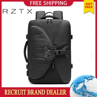 rztx 2021 new 35l backpack expandable capacity fashion men laotop business handbag male travel leisure