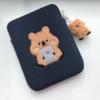 korea cute squirrel tablet laptop bag embroidery mac ipad pro 9 7 10 5 11 13 15 inch protective cover sleeve case ipad inner bag