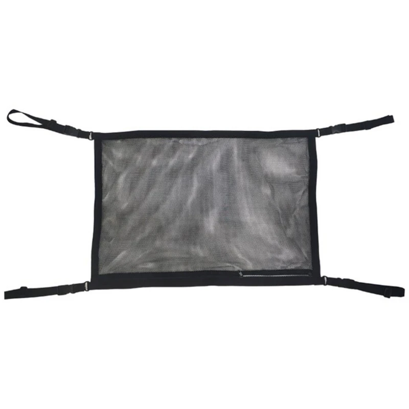 

SUV Ceiling Cargo Net Pocket Car Roof Long Trip Storage Bag Tent Putting Access H8WE