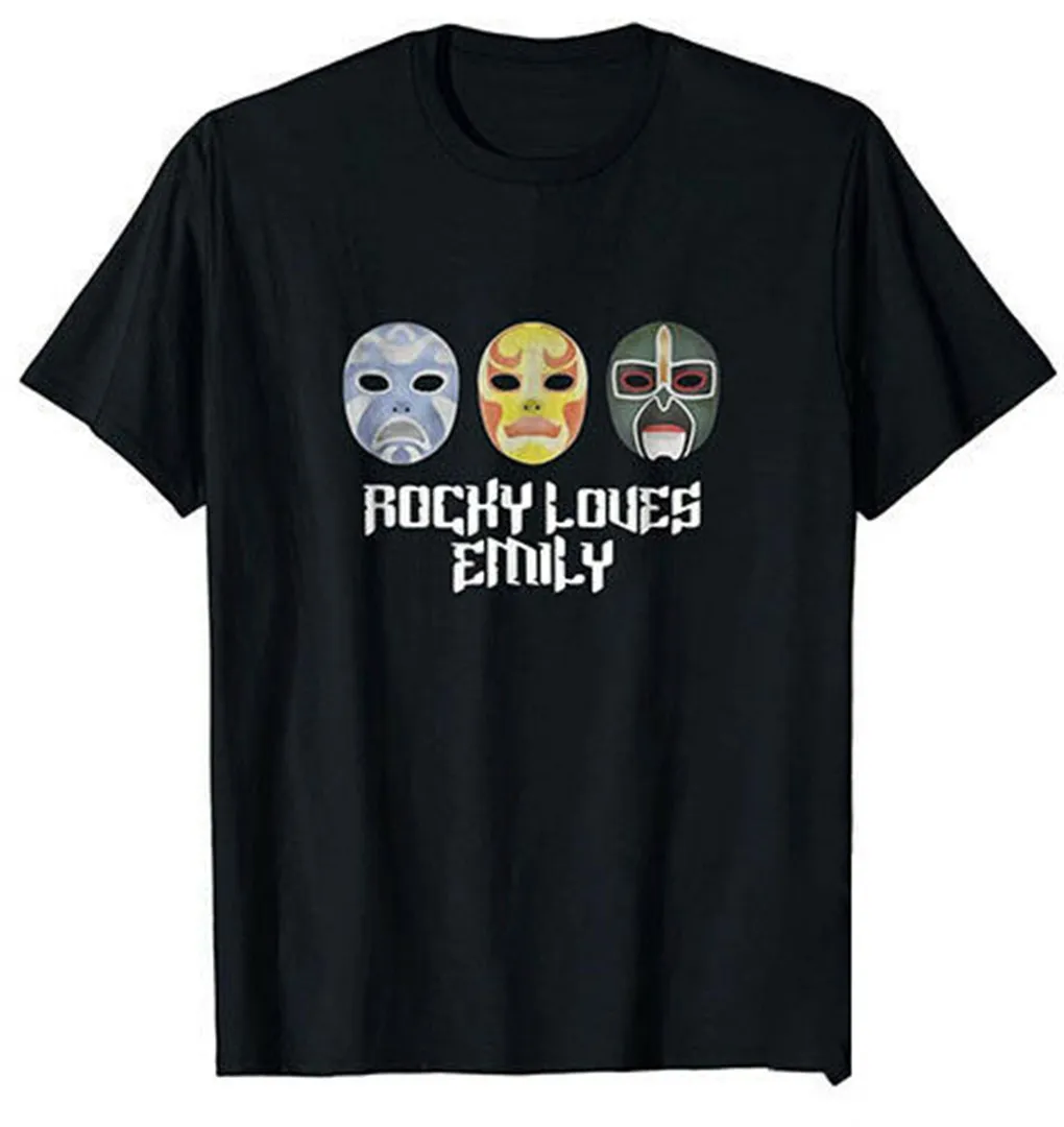 3 Ninjas Rocky Loves Emily Masks забавная Черная Мужская футболка Женские S 3XL тренажерные залы