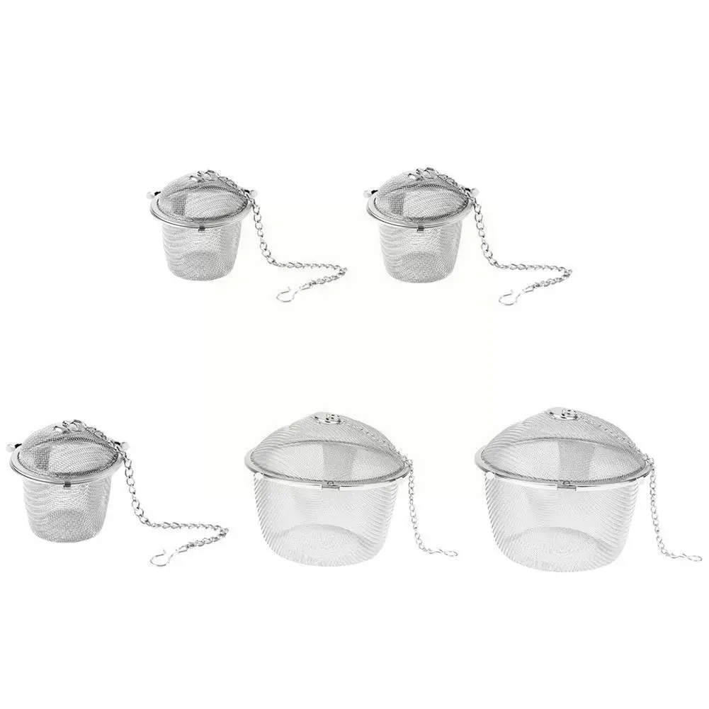 

Многоразовый стальной ситечко для чайных шариков, сетчатый ситечко для заваривания трав, ситечко для чая, специй, Листьев, ситечко для чая, к...