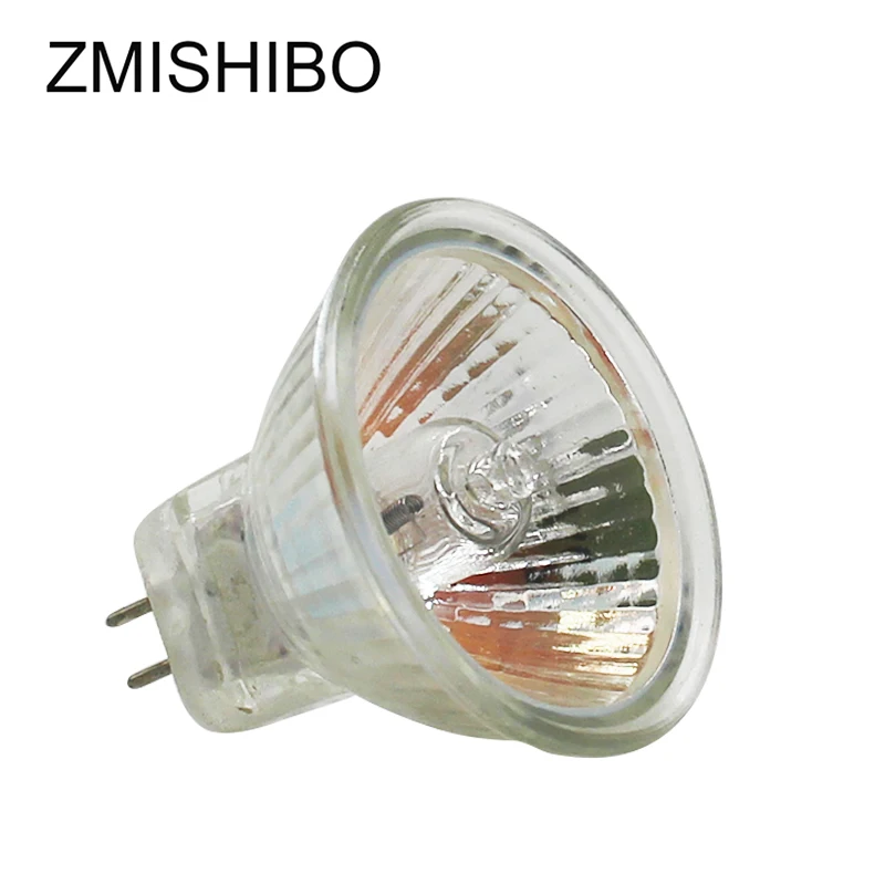 ZMISHIBO 10 шт./лот галогенная лампа MR11 GU5.3 AC/DC12V 220 В 35 Вт 50 Вт затемненные Точечные светильники стекло 35 мм светильник фитинг настенный светильник