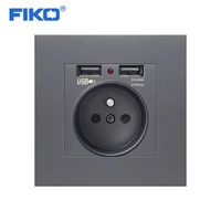 fiko fr european wall electronic socket eu standard power outlet with dual home usb plug charger power socket with usb