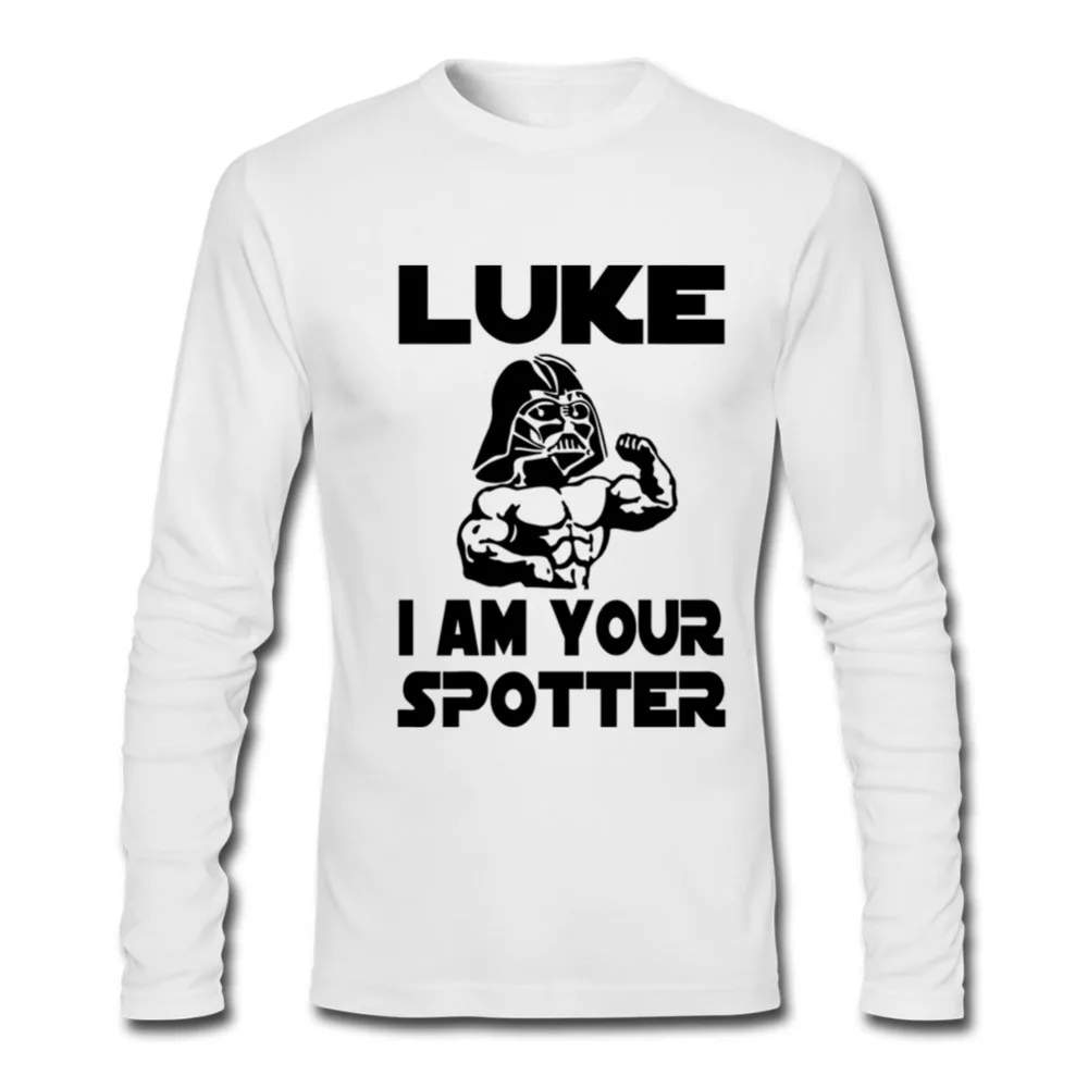 Забавная футболка люка I Am Your Spotter Star Wars Geek мужская повседневная с круглым вырезом