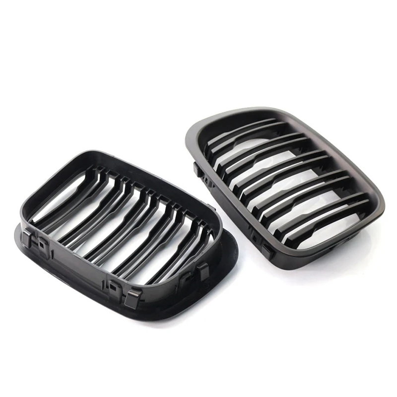

Front Kidney Double Line Grille Sport Grill Replacement For-BMW E46 3-Series 1998-2001 51138208489 51138208490