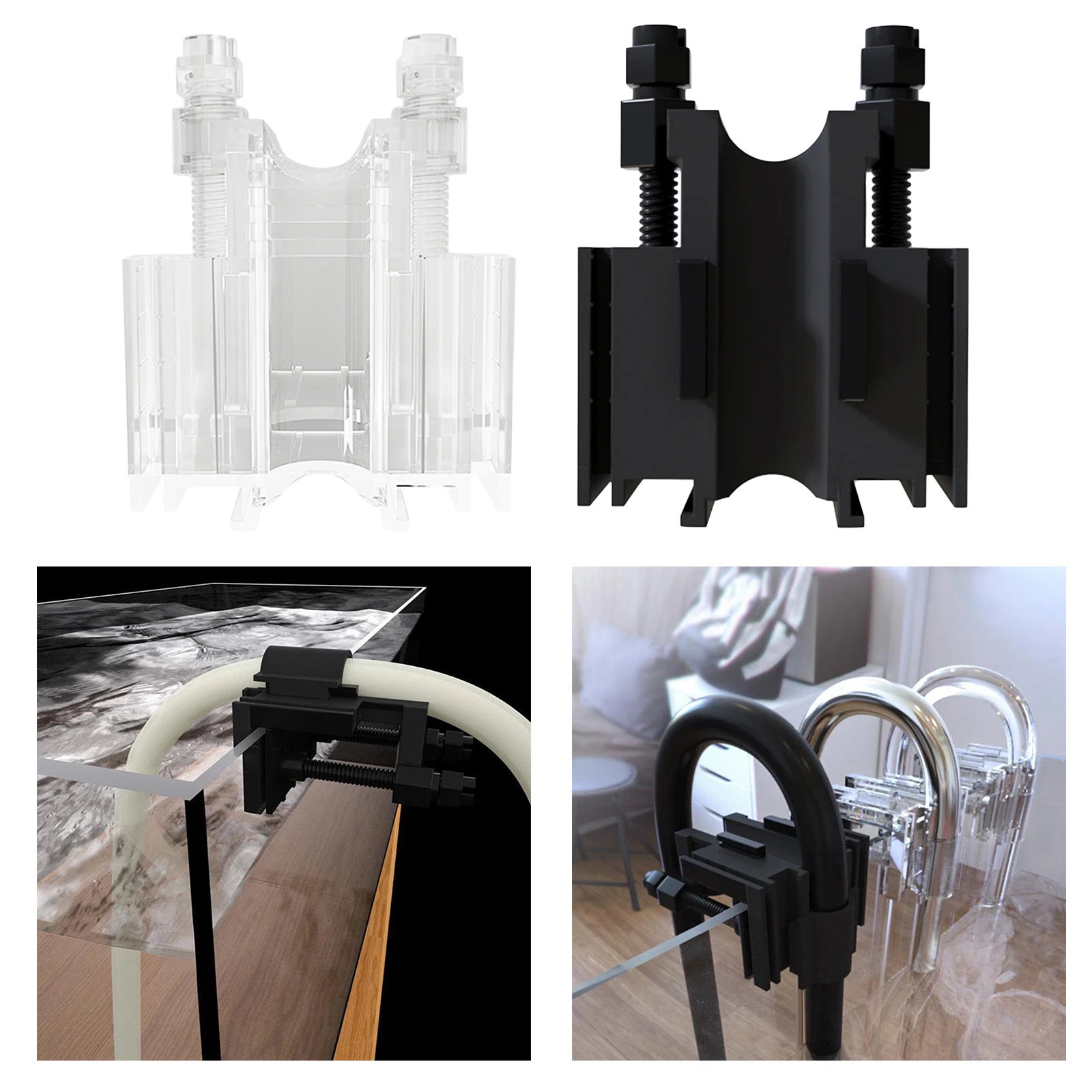 Практичный аквариум водопроводные трубы зажим Пластик Рыбалка трубка для