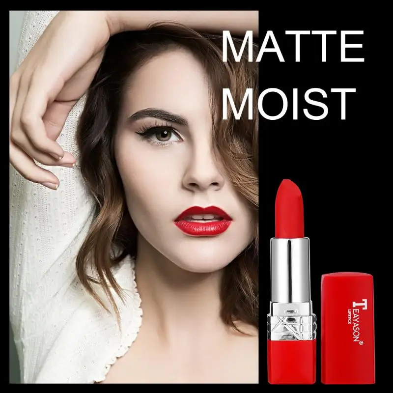 Мини помада TSLM1 12 цветов красная бархатная туманная туба натуральная матовая