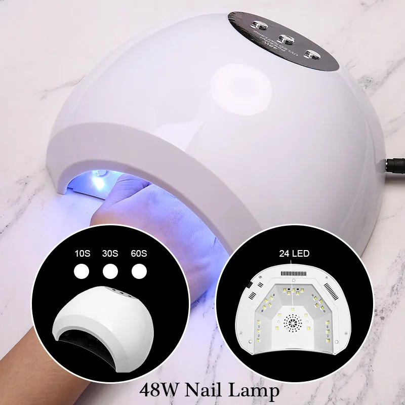 Modelones 24 шт./лот Светодиодная лампа Гель-лак для ногтей набор инструментов