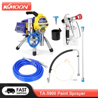 kkmoon ta 5900 paint spray gun professional high pressure airless spraying machine electric internal feed painting sprayer tool