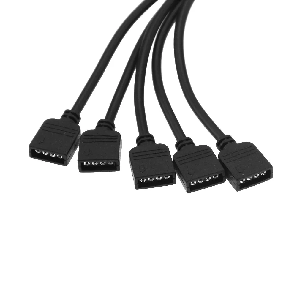 1 шт. 4-контактный светодиодный разъем к 2 3 4 5 6 8 штекер разветвитель питания