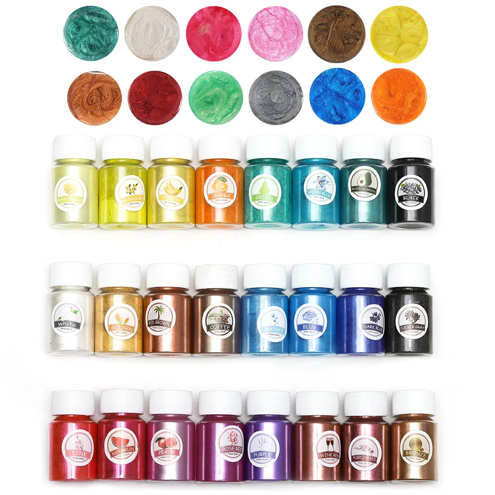 

10g Pearlescent Mica Powder Epoxy Resin Dye Pearl Pigment Resin Glue Pigment Material for DIY Crafts Epoxy Crystal Mold Making