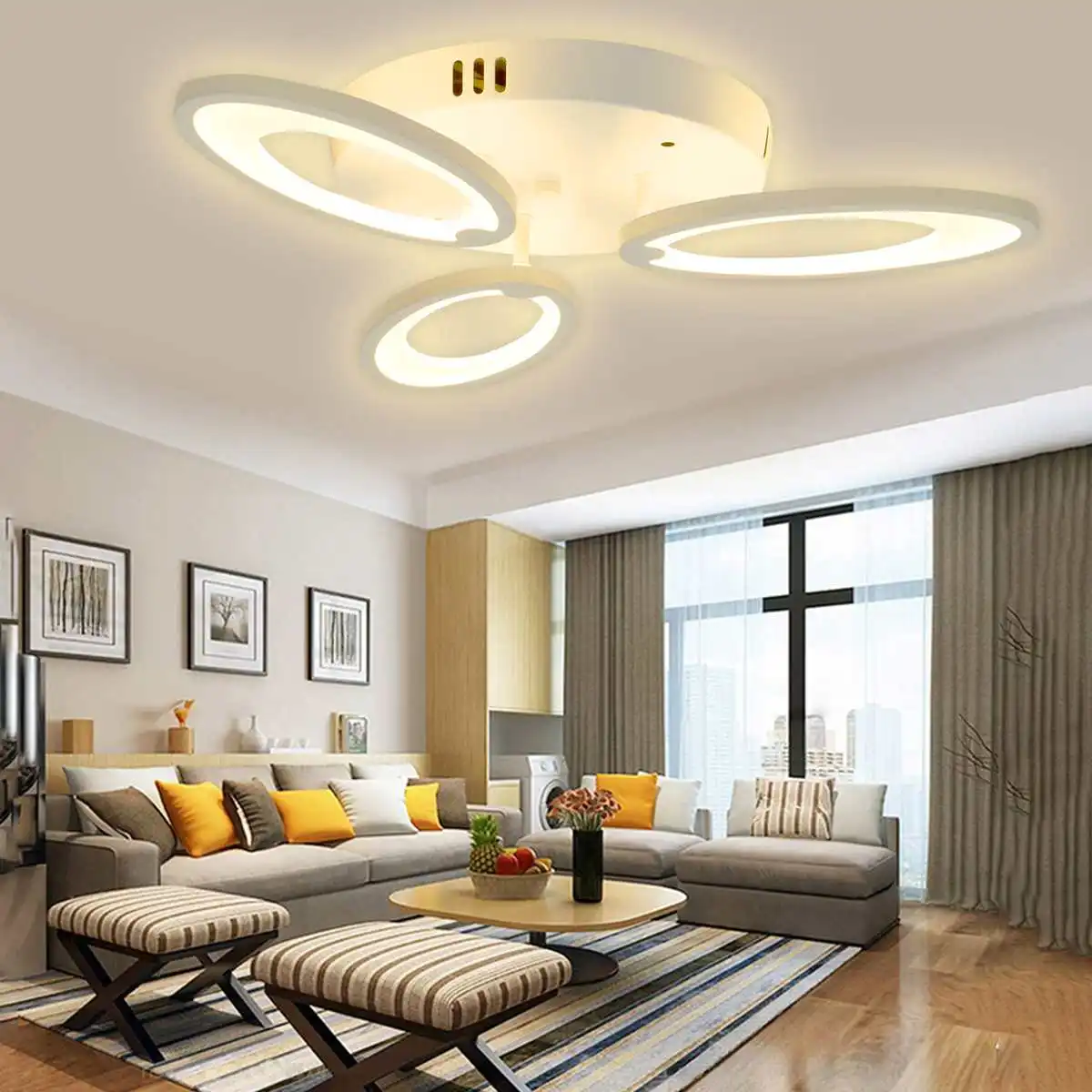 

72W Nordic Ceiling Lights Novelty Post-modern for Living Room Fixtures Bedroom Aisle LED Ceiling Lamp Home Indoor Lighting