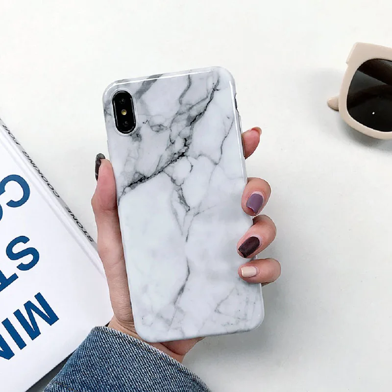 Marble Case For Xiaomi Redmi Note 8 7 6 5 Pro Case Soft TPU Back Cover For Redmi K20 Pro Case For Xiaomi Mi 8 Lite Mi 9 9T Cases