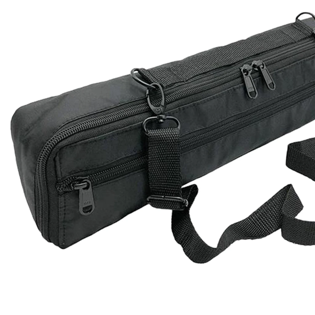 

16 Holes Flute Storage Bag Black Plushed For 16 Hole Flute W/ Shoulder Strap