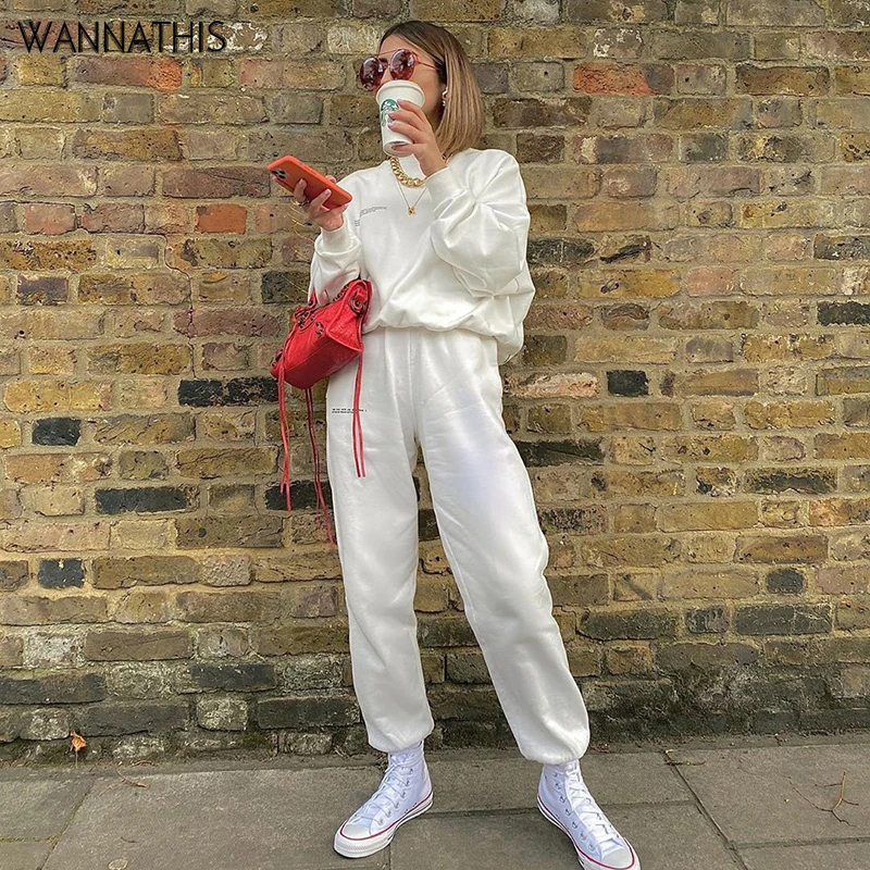 

WannaThis Hooded Sweatshirt Letter Print Cotton Casual Winter Loose Hoodies Casual Streetwear 2020 Fashion Hooded Solid Soft New
