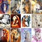 5D алмазная живопись, лошадь, животное, алмазная вышивка, квадратная Алмазная настенная живопись, мозаика, настенная живопись, домашнее украшение, живопись