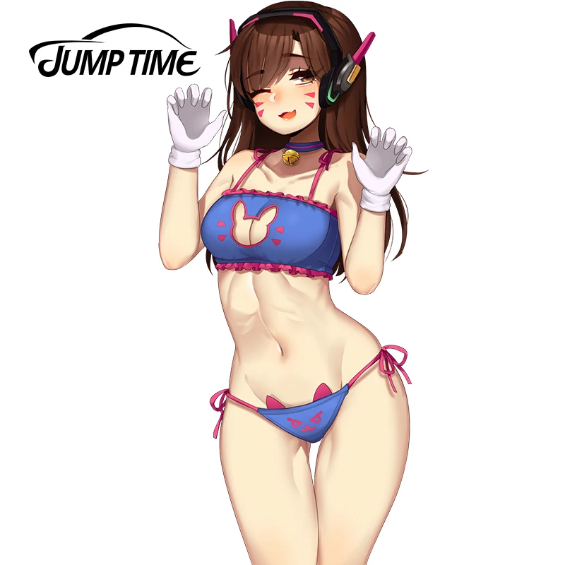 Автомобильные наклейки JumpTime 13 см x 6 28 сексуальная женщина девушка Overwatch наклейка