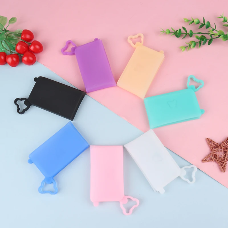 Многоразовый силиконовый контейнер для хранения маски лица пылезащитный чехол 7