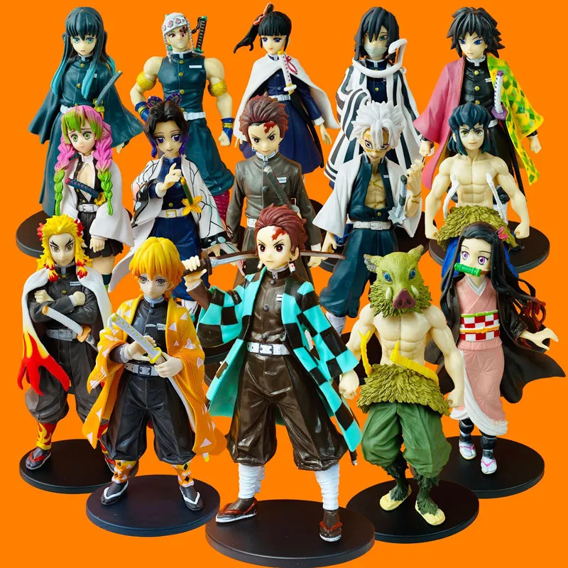

Аниме Фигурка Модели Tanjirou Nezuko Hashibira Inosuke Agatsuma Zenitsu Kocho Shinobu Tomioka Giyuu Rengoku Kyoujurou праздничный подарок