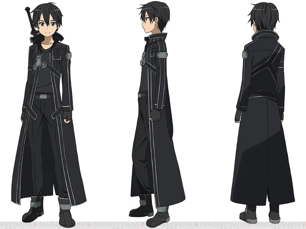 Вдохновленный Sword Art онлайн костюм Кирито для косплея SAO Kirigaya Kazuto Хэллоуин