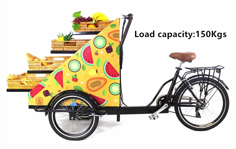 RL T03A взрослый Электрический трехколесный велосипед фруктовый рикша торговая