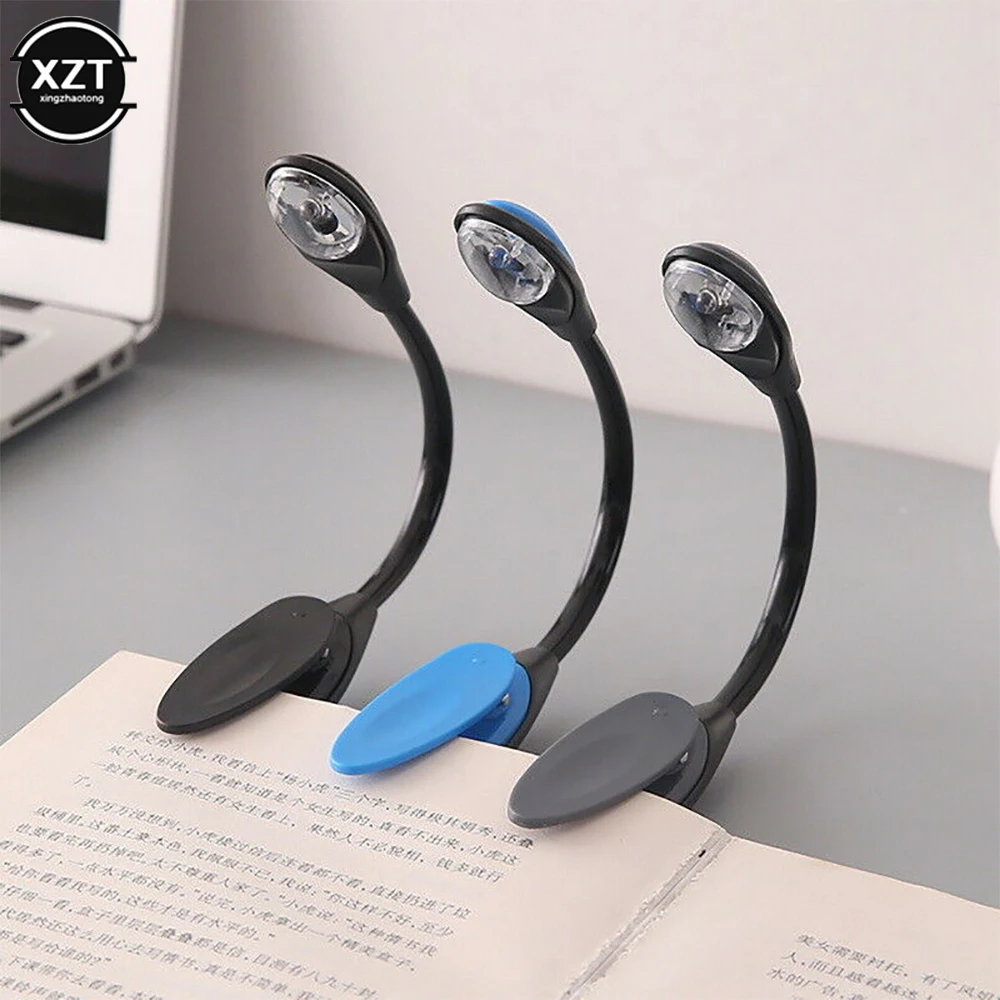 

Led Book Light Mini Clip-On Flexible Bright LED Lamp Light Book Reading Lamp For Travel Bedroom Book Reader Christmas Gifts
