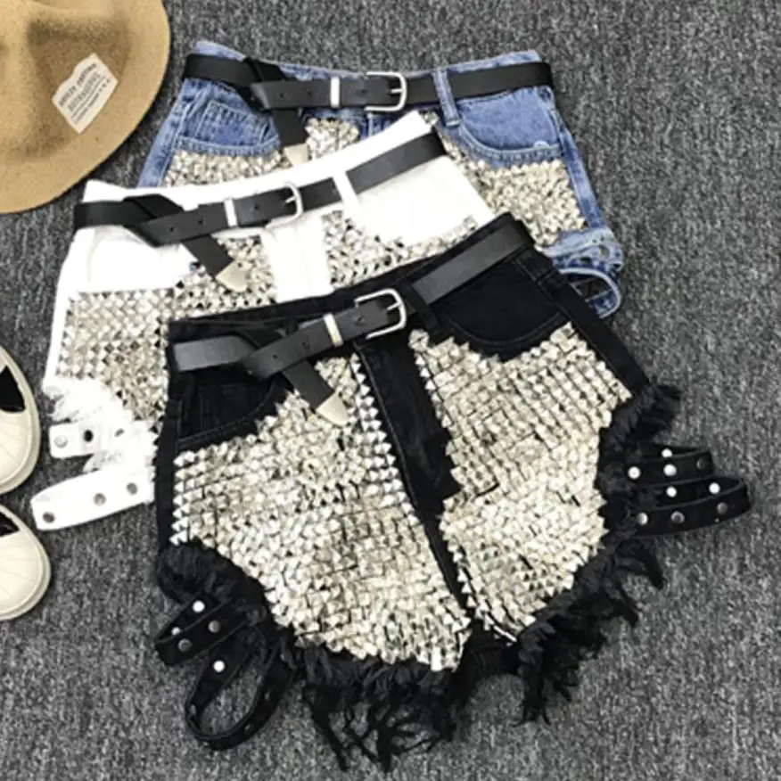 

shorts 2020 summer spring women high waist loose tassel jeans shorts womens clothing woman shorts shorts