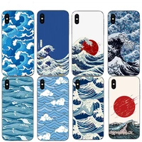 hard mobile cover japanese art paints giant waves phone case for iphone 13 11 pro max xs 12 mini se 6s 7 8 plus x xr 5 10 shell