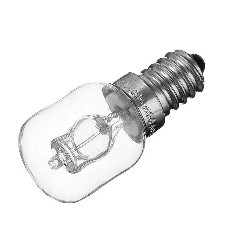 

E14 25W Oven Light Bulb High Temperature Resistance 500 Degrees Bulb Commercial Oven Warmer Oven Lamp AC110-250V