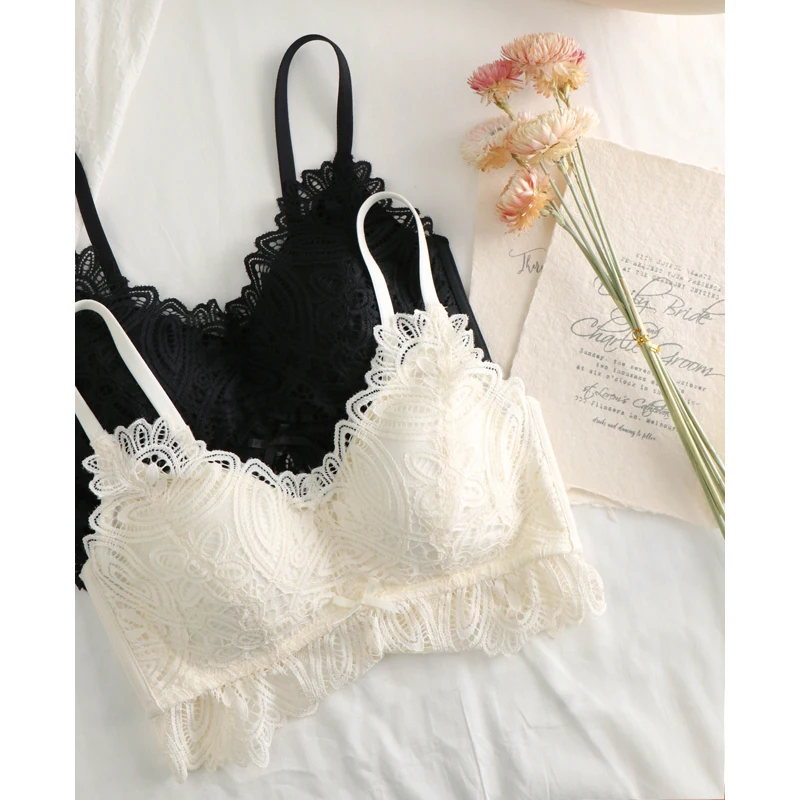 Женский топ труба нижнее белье с маленькой грудью бюстгальтер пуш ап без