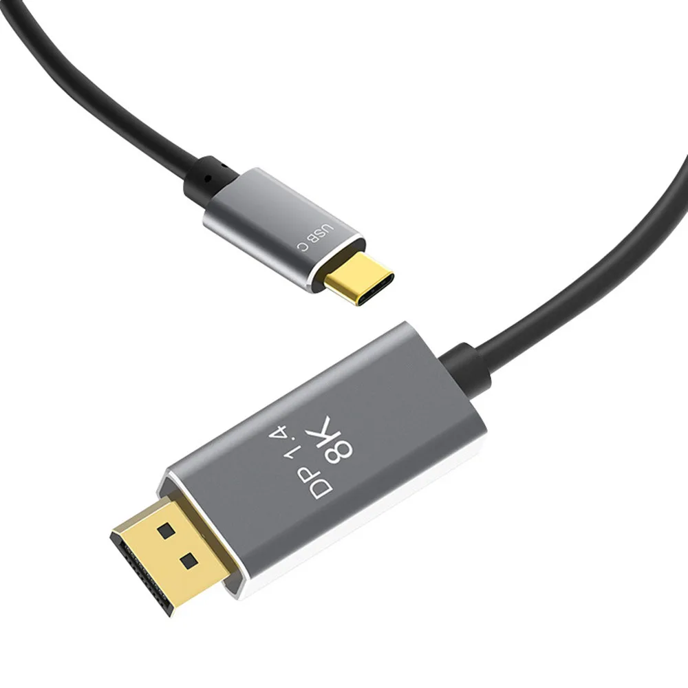 Кабель USB C к DisplayPort 8K кабель Type 3 1 порту дисплея 4 Thunderbolt и DP1.4 для MacBook Pro нового iPad