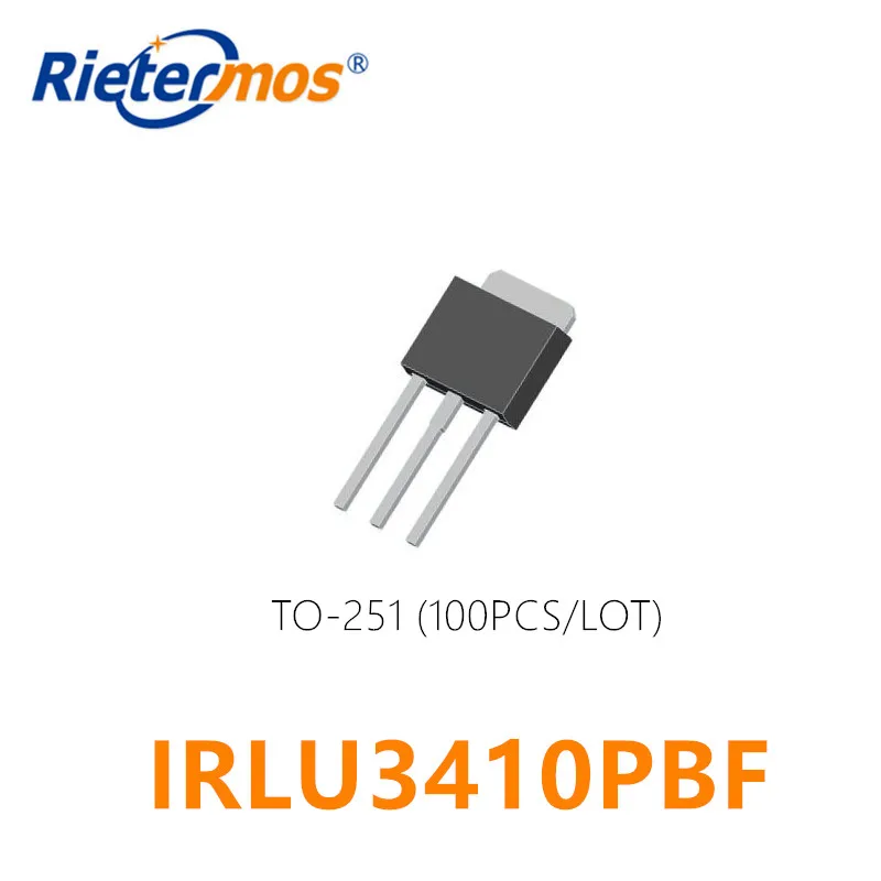 

100PCS IRLU3410PBF IRLU3410 LU3410 TO251 100V 17A N-CHANNEL made in China
