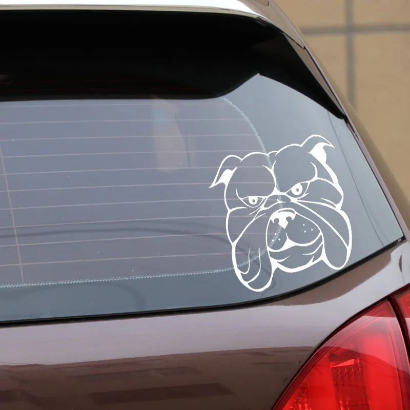 

Car Sticker Bulldog Car Sticker Animal Funny Dog Car Window PVC Decal Black/silver 14.2x14.8cm