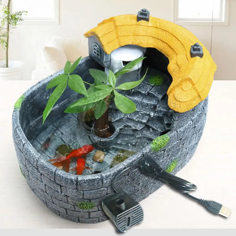 5V Ultra-Quiet Submersible Water Fountain Pump Filter Fish Tank Pond Aquarium Air not include to Increase Oxygen |