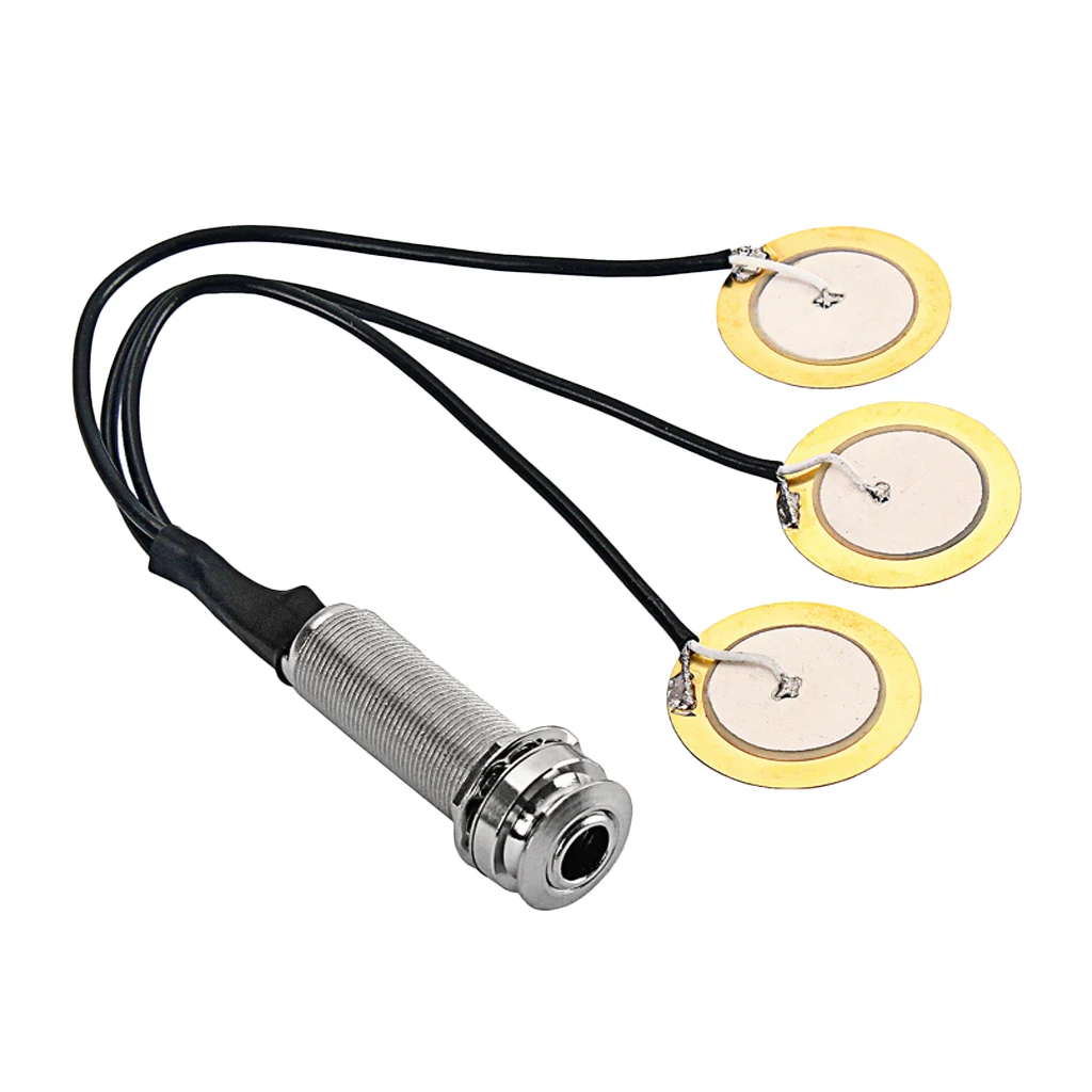 

Acoustic Guitar Pickup Piezo 3 Transducer For Guitar Parts Accessories