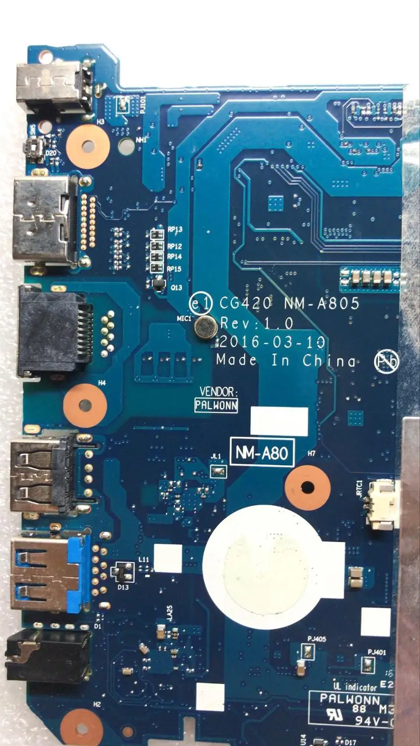 

KEFUCG420 NM-A805 Is Suitable For Lenovo Ideapad 110-14IBR Notebook Motherboard CPU N3060 4G RAM 100% Test Work