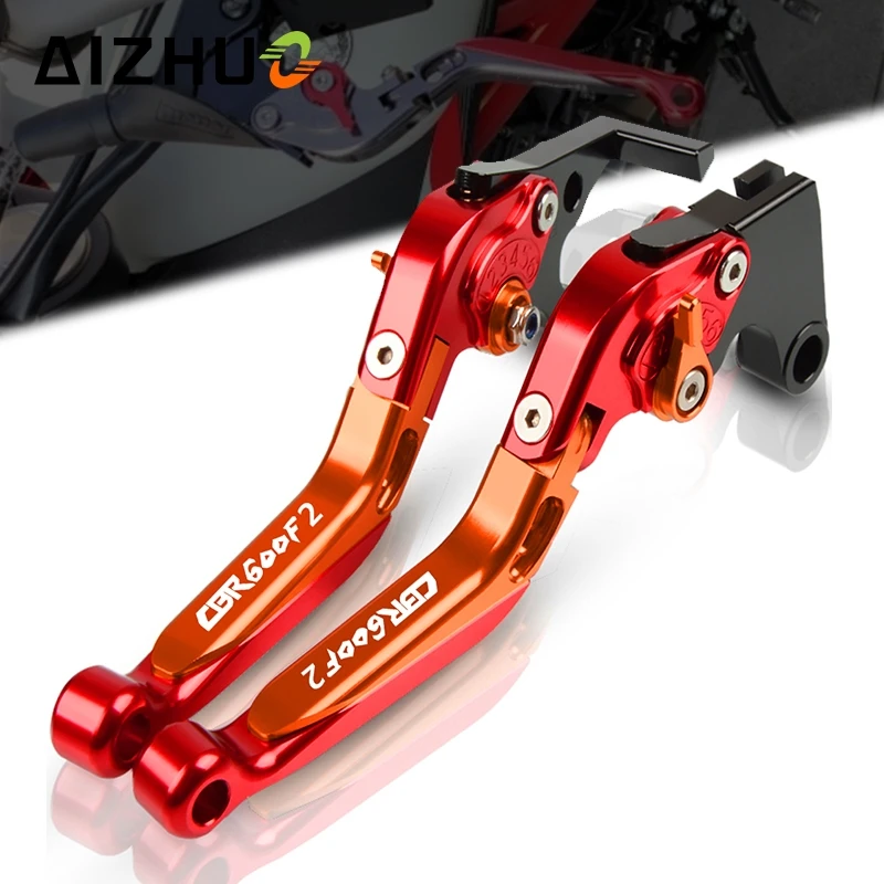 

Рычаги тормоза сцепления мотоцикла CBR 600 CNC алюминиевые выдвижные регулируемые аксессуары для HONDA CBR600 F2 1991-1994 1993 1992