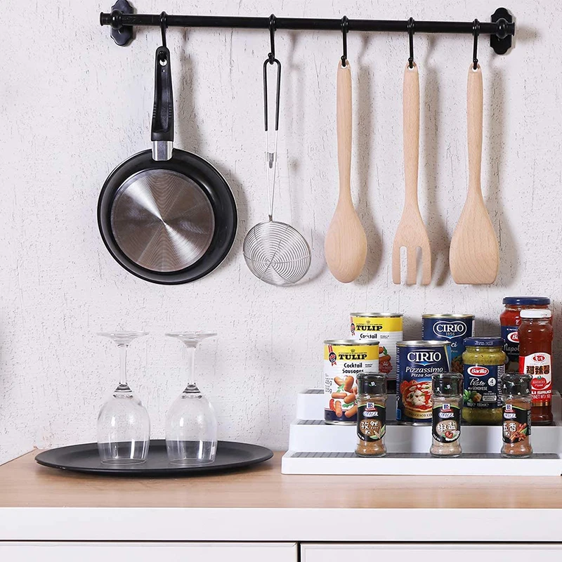 3 tier spice rack expandable kitchen cabinet waterproof and non skid kitchen organizer for pantry cabinet or countertop free global shipping