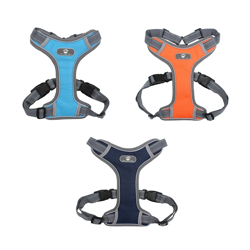 

Pet Vest Harness No Pull Adjustable Outdoor Reflective Soft Chest Strap For Dogs Control Dropship