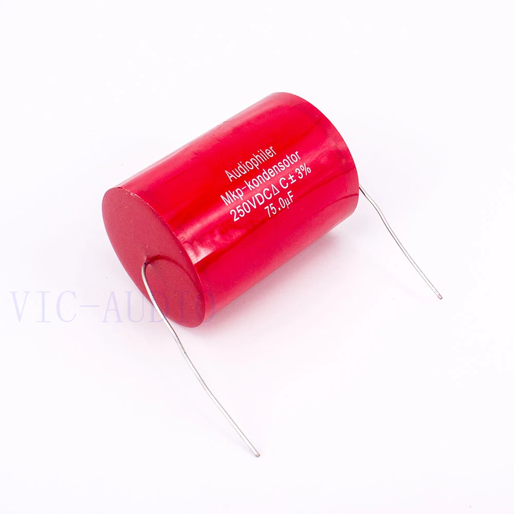 1 шт. конденсатор Audiophiler Mkp с алюминиевой крышкой 75 мкФ 250V DC 3% HI-FI Лихорадка