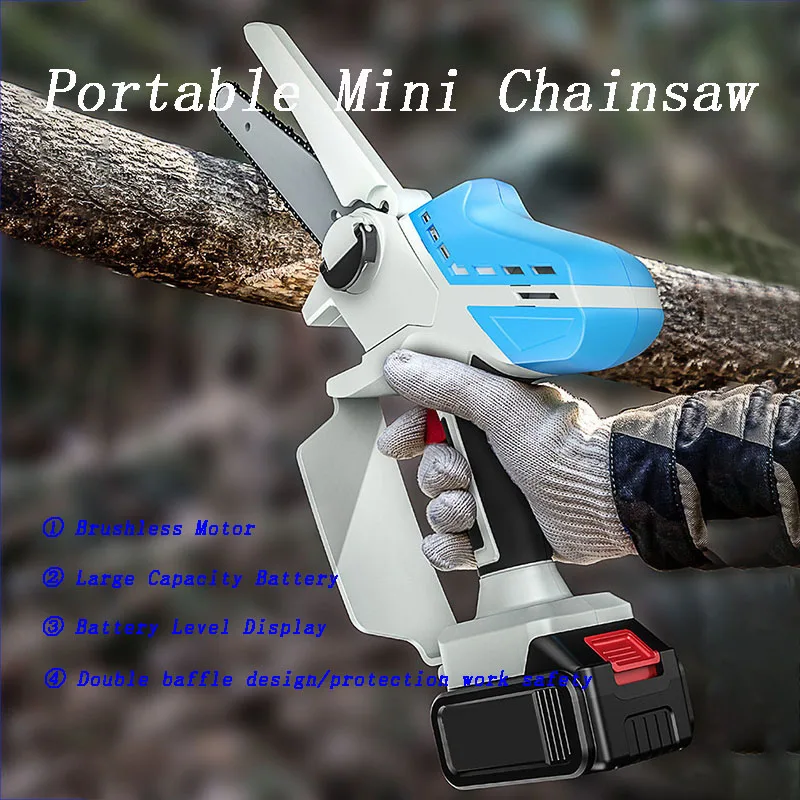 Семейная бесщеточная перезаряжаемая литиевая батарея 21 в портативная цепная