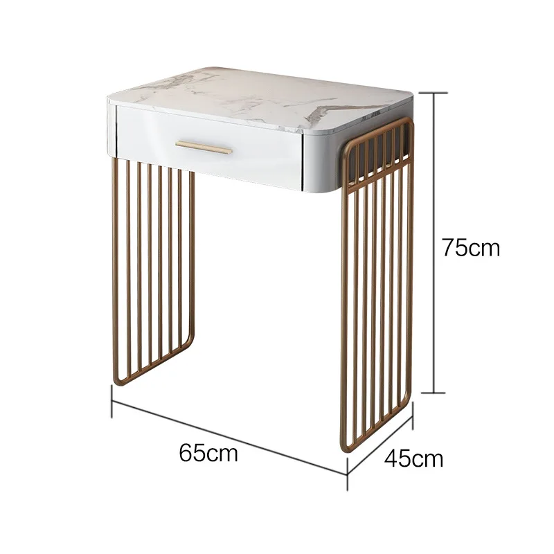 Nordic Спальня современный минималистский Мрамор комод небольшой освещение для