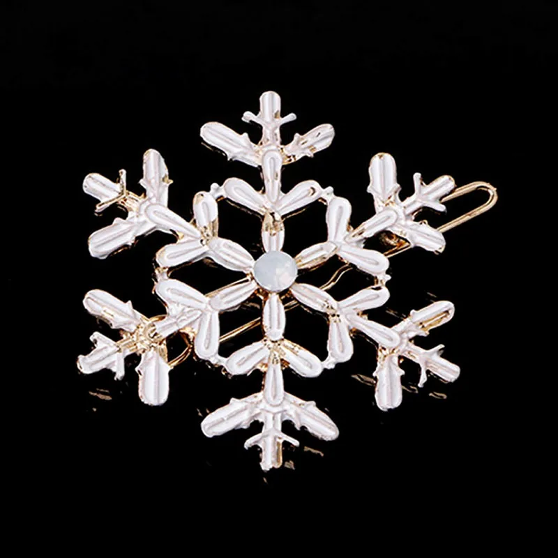 Новые женские заколки для волос со стразами в виде снежинок 40 ГБ 2 шт. пряжки