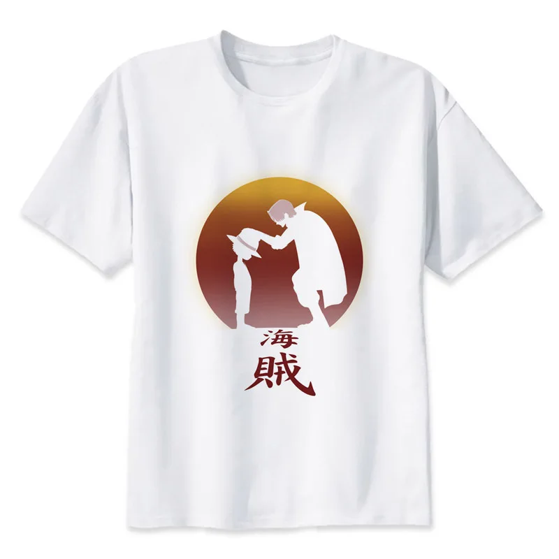 Одна штука аниме футболка модные белые футболки для топ крутая белая с принтом