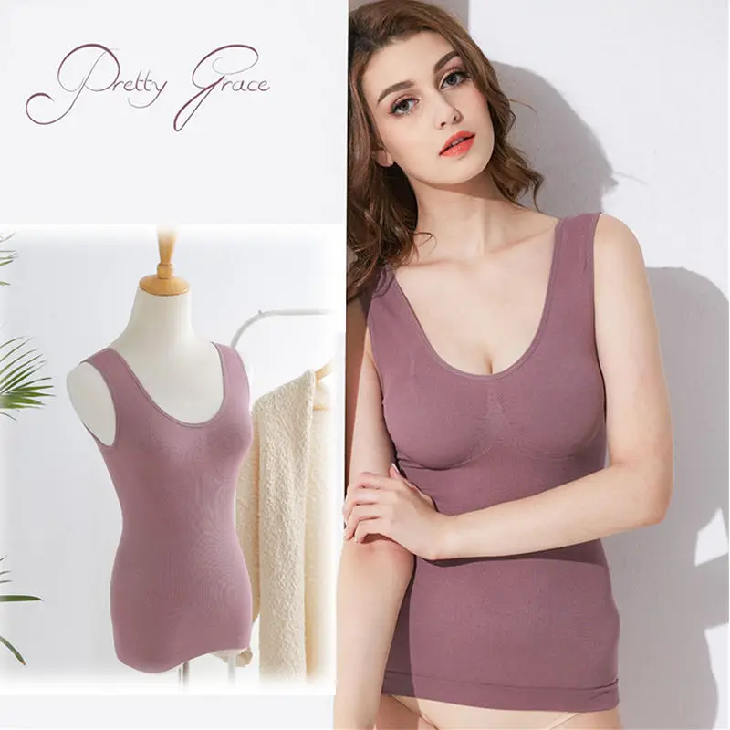 

Women 2021 Autumn Winter Fashion Slim Bottoming Vest Tops Female Sexy V-neck Tanks Tops Ladies Thermal Underwear Tops E193